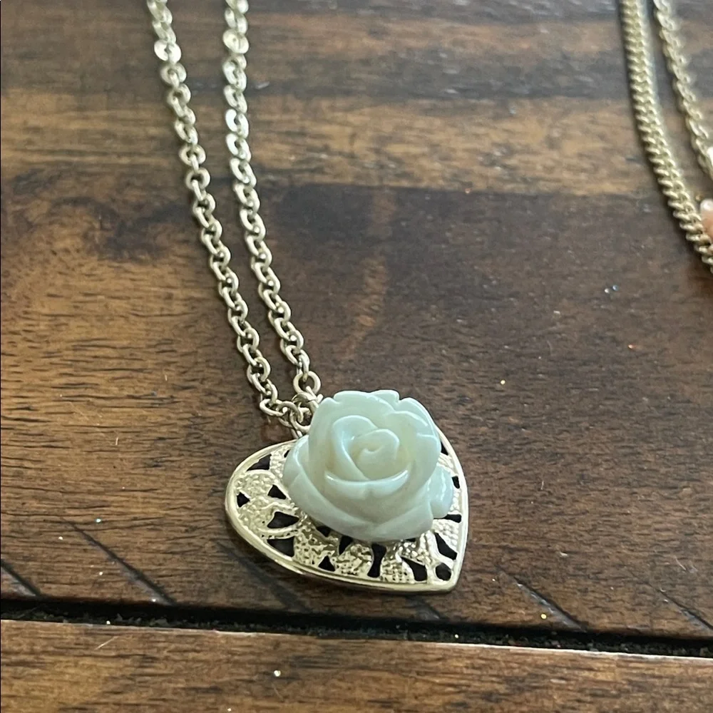 Bundle of 4 stackable fashion necklaces with pendants from Urban Outfitters